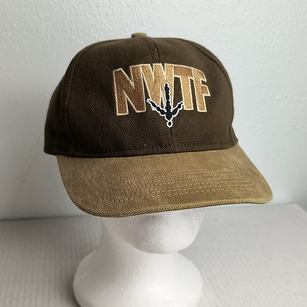 Signatures NWTF Embroidered Vintage Men's Trucker Hat One Size Fit All Brown